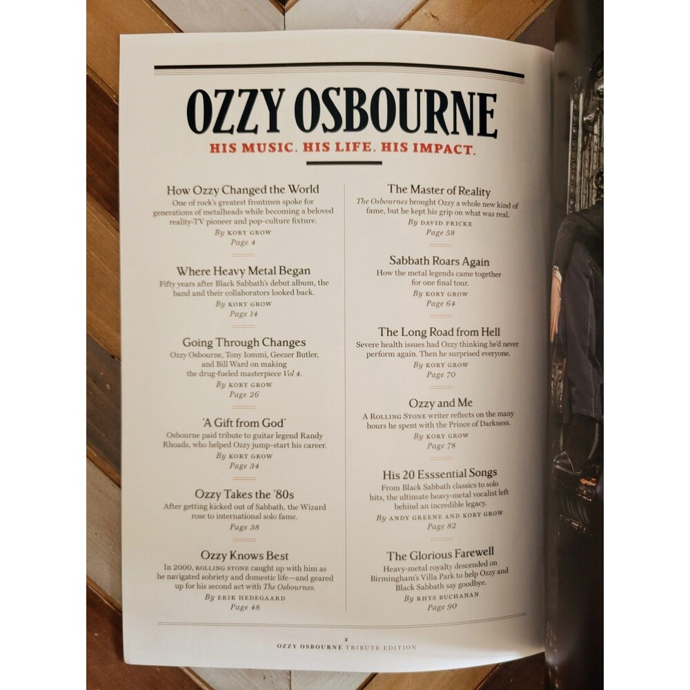 Rolling Stone: OZZY OSBOURNE - His Music & Life! Special Edition 2026 Brand New - Picture 5 of 16